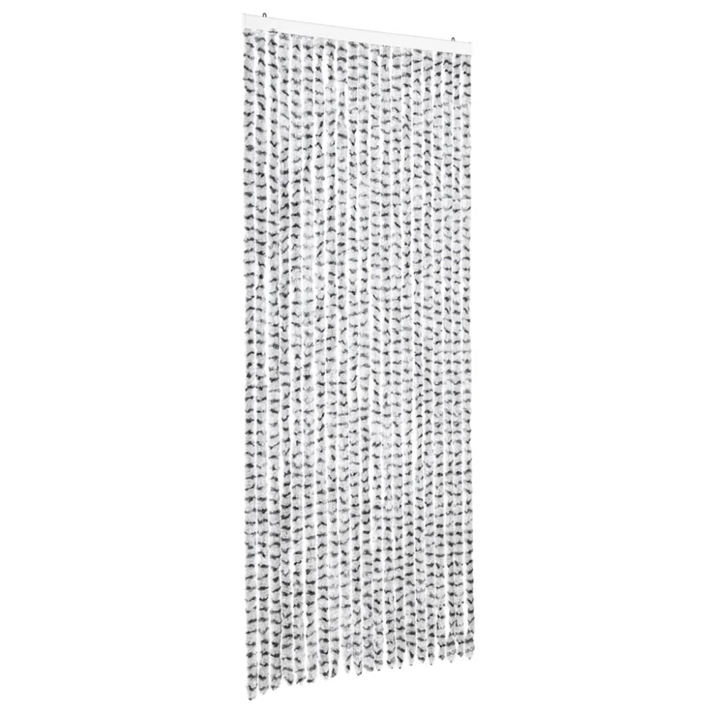 vidaXL Perdea pentru insecte, gri deschis și închis 90x220 cm chenille