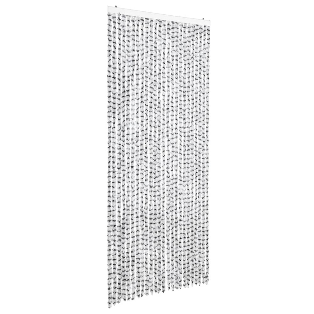 vidaXL Perdea insecte, gri deschis & gri închis, 100x220 cm, chenille