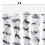vidaXL Perdea insecte, gri deschis & gri închis, 100x220 cm, chenille vidaXL Perdea insecte, gri deschis & gri închis, 100x220 cm, chenille