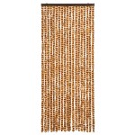 vidaXL Perdea pentru insecte, ocru și alb, 56 x 185 cm, chenille vidaXL Perdea pentru insecte, ocru și alb, 56 x 185 cm, chenille
