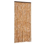 vidaXL Perdea pentru insecte, ocru și alb, 90 x 220 cm, chenille vidaXL Perdea pentru insecte, ocru și alb, 90 x 220 cm, chenille