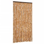vidaXL Perdea pentru insecte, ocru și alb, 100 x 220 cm, chenille vidaXL Perdea pentru insecte, ocru și alb, 100 x 220 cm, chenille
