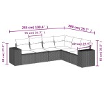 vidaXL Set mobilier grădină cu perne, 6 piese, gri, poliratan vidaXL Set mobilier grădină cu perne, 6 piese, gri, poliratan