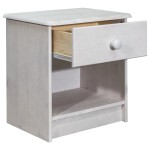 vidaXL Noptieră, 41x30x42 cm, lemn masiv de pin