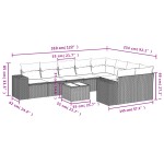 vidaXL Set canapele de grădină cu perne 10 piese gri deschis poliratan vidaXL Set canapele de grădină cu perne 10 piese gri deschis poliratan