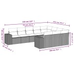 vidaXL Set canapele de grădină cu perne 10 piese gri deschis poliratan vidaXL Set canapele de grădină cu perne 10 piese gri deschis poliratan
