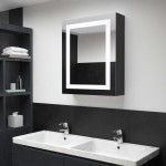 vidaXL Dulap de baie cu oglindă și LED-uri, 50x13x70 cm vidaXL Dulap de baie cu oglindă și LED-uri, 50x13x70 cm