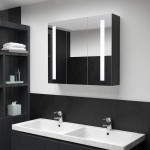 vidaXL Dulap de baie cu oglindă și LED, 89x14x62 cm vidaXL Dulap de baie cu oglindă și LED, 89x14x62 cm