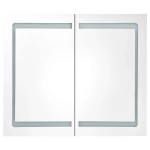 vidaXL Dulap de baie cu oglindă și LED, 80x12,2x68 cm