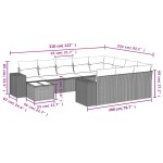 vidaXL Set canapele de grădină cu perne, 11 piese, bej, poliratan vidaXL Set canapele de grădină cu perne, 11 piese, bej, poliratan