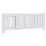 vidaXL Mască pentru calorifer, alb, 205 cm, MDF vidaXL Mască pentru calorifer, alb, 205 cm, MDF