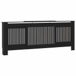 vidaXL Mască pentru calorifer, negru, 205 cm, MDF vidaXL Mască pentru calorifer, negru, 205 cm, MDF