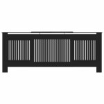 vidaXL Mască pentru calorifer, negru, 205 cm, MDF vidaXL Mască pentru calorifer, negru, 205 cm, MDF