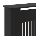 vidaXL Mască pentru calorifer, negru, 205 cm, MDF vidaXL Mască pentru calorifer, negru, 205 cm, MDF