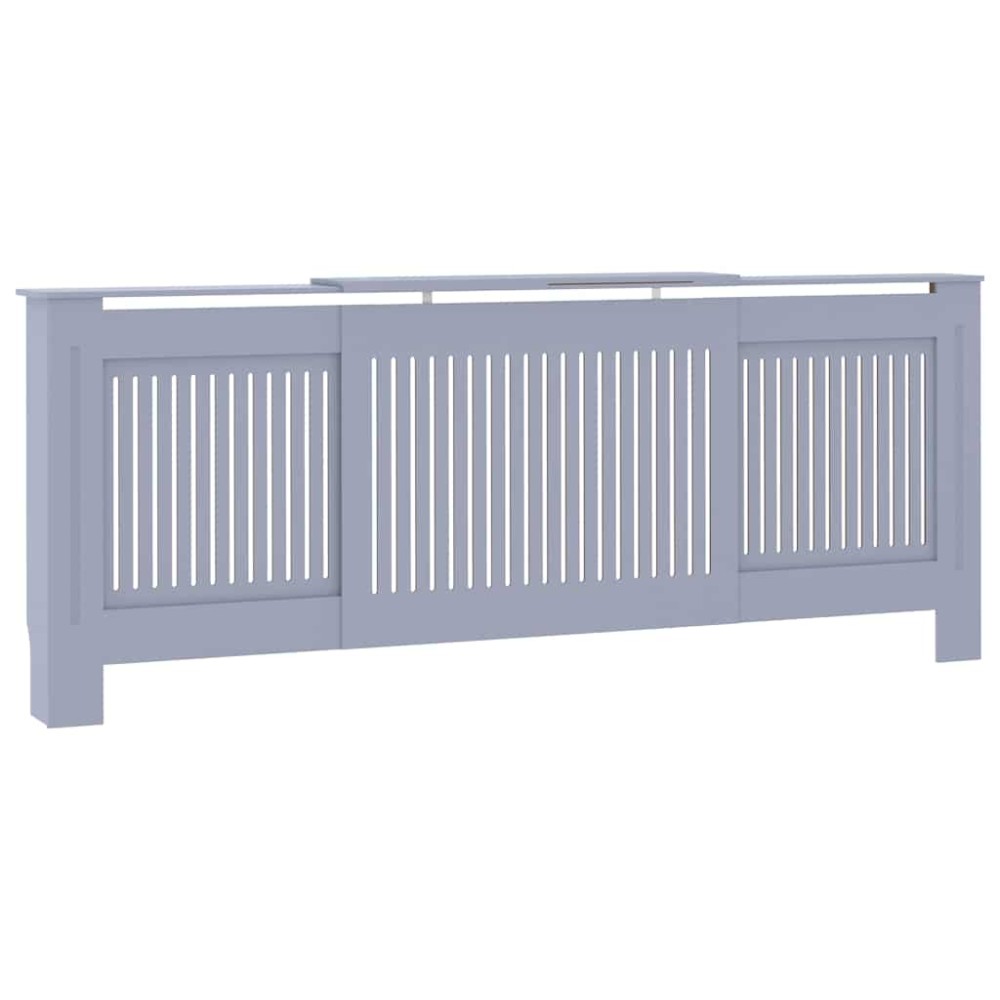 vidaXL Mască pentru calorifer, gri, 205 cm, MDF