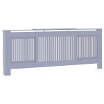 vidaXL Mască pentru calorifer, gri, 205 cm, MDF vidaXL Mască pentru calorifer, gri, 205 cm, MDF