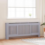 vidaXL Mască pentru calorifer, gri, 205 cm, MDF vidaXL Mască pentru calorifer, gri, 205 cm, MDF