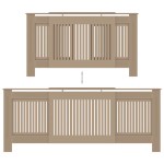 vidaXL Mască pentru calorifer, 205 cm, MDF vidaXL Mască pentru calorifer, 205 cm, MDF