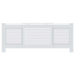 vidaXL Mască pentru calorifer, alb, 205 cm, MDF
