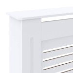 vidaXL Mască pentru calorifer, alb, 205 cm, MDF