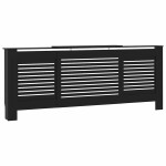 vidaXL Mască pentru calorifer, negru, 205 cm, MDF vidaXL Mască pentru calorifer, negru, 205 cm, MDF