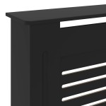 vidaXL Mască pentru calorifer, negru, 205 cm, MDF vidaXL Mască pentru calorifer, negru, 205 cm, MDF