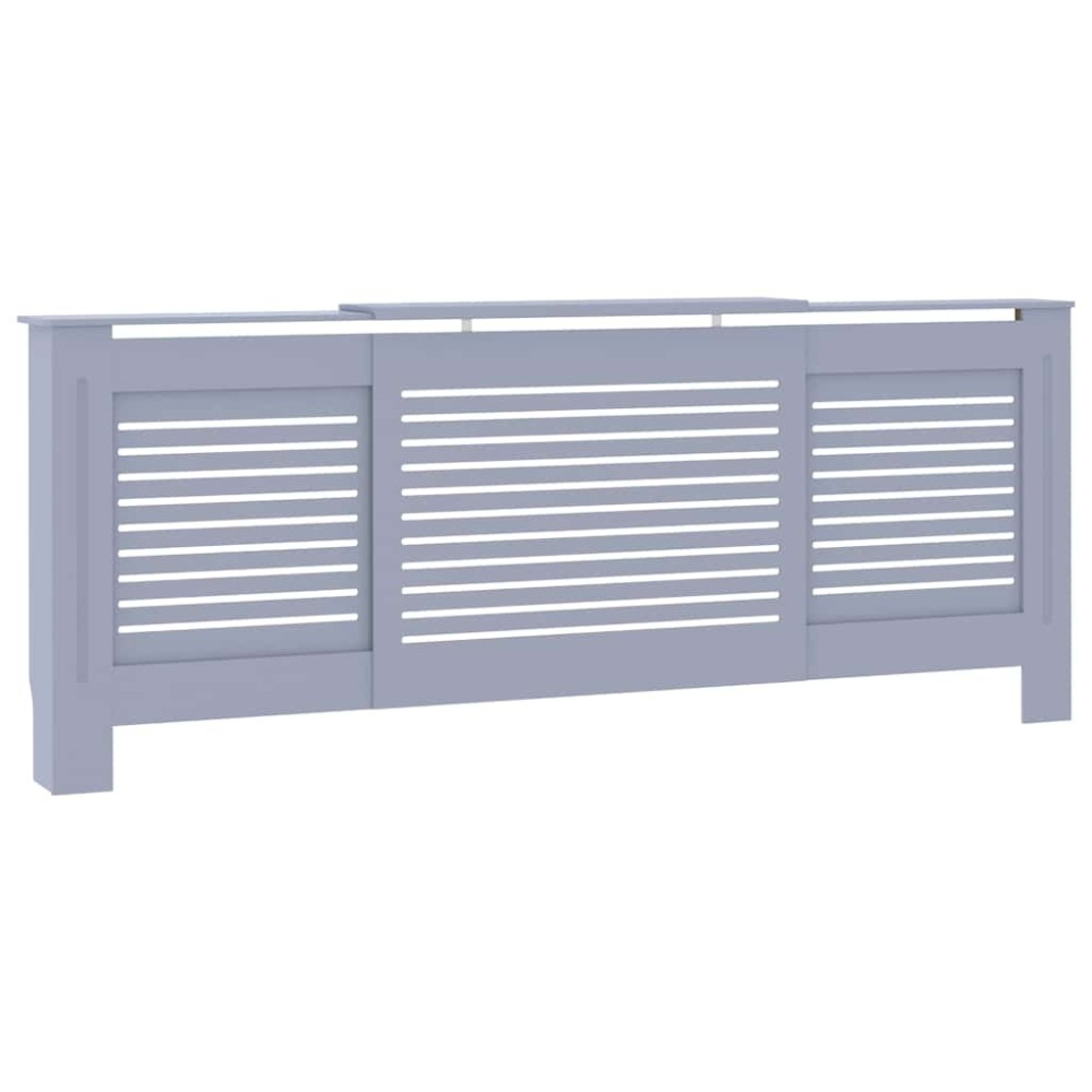 vidaXL Mască pentru calorifer, gri, 205 cm, MDF