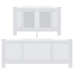 vidaXL Mască pentru calorifer, alb, 205 cm, MDF vidaXL Mască pentru calorifer, alb, 205 cm, MDF
