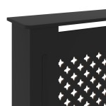 vidaXL Mască pentru calorifer, negru, 205 cm, MDF vidaXL Mască pentru calorifer, negru, 205 cm, MDF