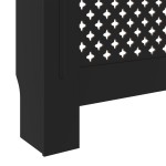 vidaXL Mască pentru calorifer, negru, 205 cm, MDF vidaXL Mască pentru calorifer, negru, 205 cm, MDF