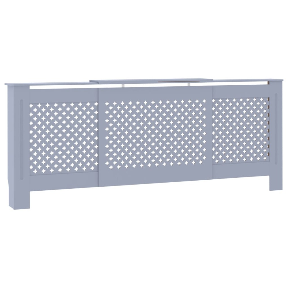 vidaXL Mască pentru calorifer, gri, 205 cm, MDF