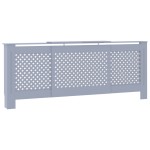 vidaXL Mască pentru calorifer, gri, 205 cm, MDF vidaXL Mască pentru calorifer, gri, 205 cm, MDF