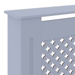 vidaXL Mască pentru calorifer, gri, 205 cm, MDF vidaXL Mască pentru calorifer, gri, 205 cm, MDF