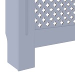 vidaXL Mască pentru calorifer, gri, 205 cm, MDF vidaXL Mască pentru calorifer, gri, 205 cm, MDF