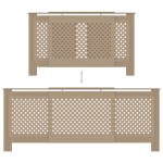 vidaXL Mască pentru calorifer, 205 cm, MDF vidaXL Mască pentru calorifer, 205 cm, MDF