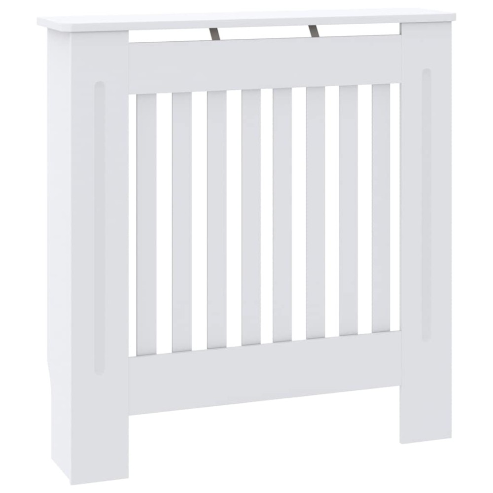 vidaXL Mască pentru calorifer, alb, 78 cm, MDF