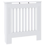 vidaXL Mască pentru calorifer, alb, 78 cm, MDF vidaXL Mască pentru calorifer, alb, 78 cm, MDF