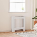 vidaXL Mască pentru calorifer, alb, 78 cm, MDF vidaXL Mască pentru calorifer, alb, 78 cm, MDF