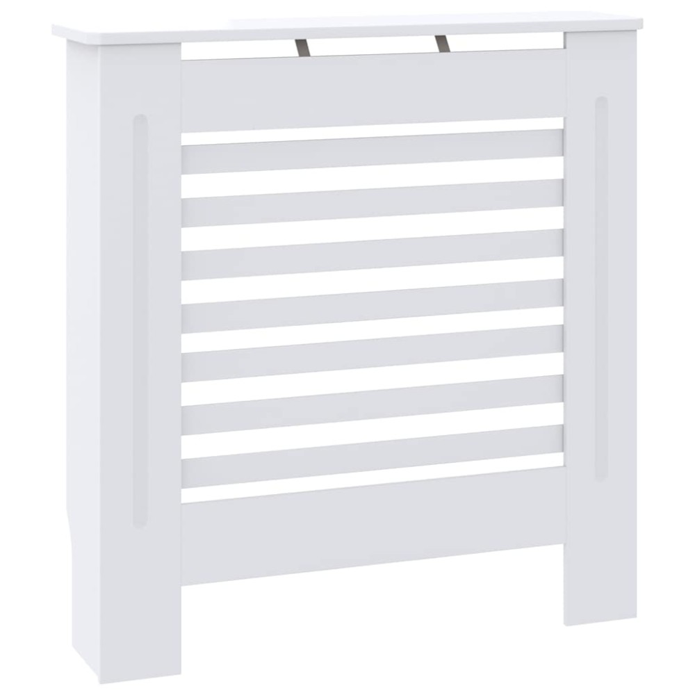 vidaXL Mască pentru calorifer, alb, 78 cm, MDF