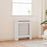 vidaXL Mască pentru calorifer, alb, 78 cm, MDF vidaXL Mască pentru calorifer, alb, 78 cm, MDF