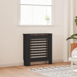 vidaXL Mască pentru calorifer, negru, 78 cm, MDF vidaXL Mască pentru calorifer, negru, 78 cm, MDF