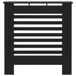 vidaXL Mască pentru calorifer, negru, 78 cm, MDF vidaXL Mască pentru calorifer, negru, 78 cm, MDF