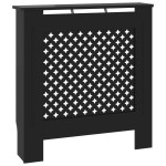 vidaXL Mască pentru calorifer, negru, 78 cm, MDF vidaXL Mască pentru calorifer, negru, 78 cm, MDF