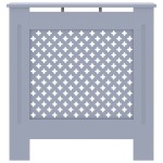 vidaXL Mască pentru calorifer, gri, 78 cm, MDF vidaXL Mască pentru calorifer, gri, 78 cm, MDF