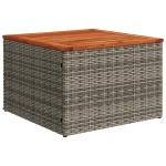 vidaXL Set canapea de grădină cu perne, 4 piese, gri, poliratan vidaXL Set canapea de grădină cu perne, 4 piese, gri, poliratan