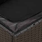 vidaXL Set mobilier de grădină cu perne, 9 piese, negru, poliratan