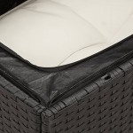vidaXL Set mobilier de grădină cu perne, 9 piese, negru, poliratan vidaXL Set mobilier de grădină cu perne, 9 piese, negru, poliratan