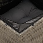 vidaXL Set mobilier grădină cu perne, 6 piese, gri, poliratan vidaXL Set mobilier grădină cu perne, 6 piese, gri, poliratan