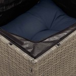 vidaXL Set canapele de grădină cu perne, 10 piese, gri, poliratan