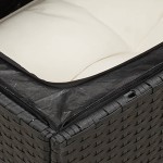 vidaXL Set canapele de grădină cu perne, 11 piese, negru, poliratan vidaXL Set canapele de grădină cu perne, 11 piese, negru, poliratan